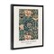 Stupell Industries William Morris Honeysuckle Pattern Black Framed Floater Canvas Wall Art, design by Vintage Hustle